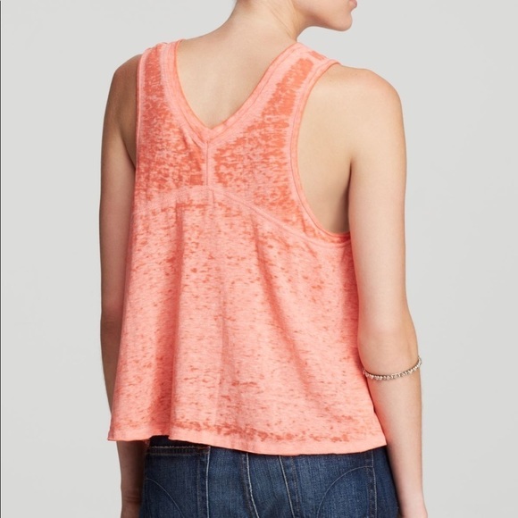 Free People Neon Orange Tank Top - Picture 2 of 7